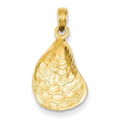 Oyster Shell Pendant 14k Gold C3384, MPN: C3384, 637218092895
