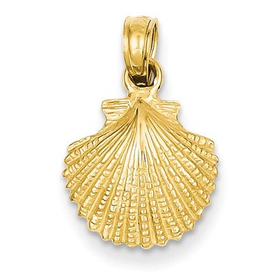 Scallop Shell Pendant 14k Gold K2968, MPN: K2968, 637218042524