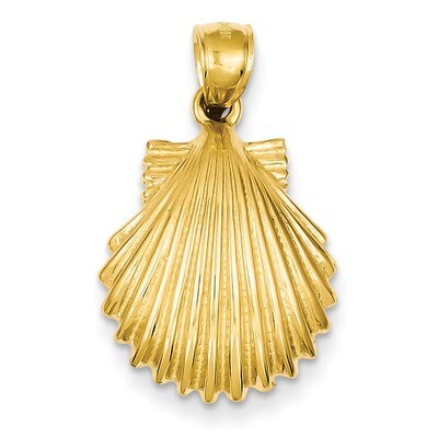 Scallop Shell Pendant 14k Gold K2919, MPN: K2919, 637218098682