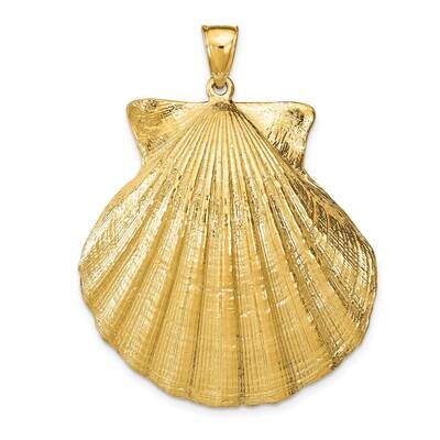 Scallop Shell Pendant 14k Gold K7912, MPN: K7912, 191101010132