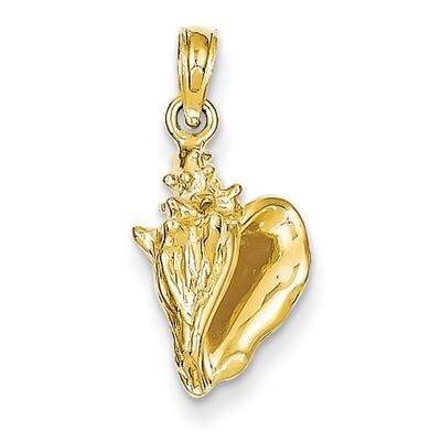 3-D Conch Shell Pendant 14k Gold C3368, MPN: C3368, 637218035878