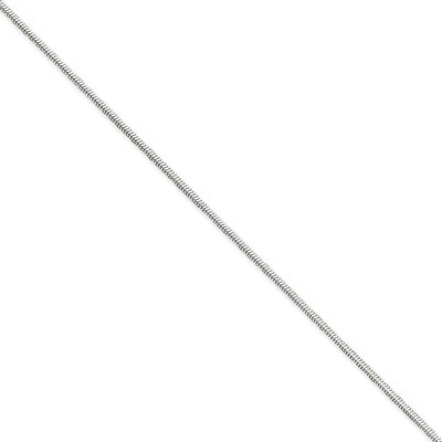 20 Inch 1.5mm Octagonal Snake Chain Sterling Silver QOS040-20, MPN: QOS040-20, 886774413853