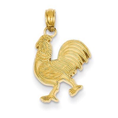 Rooster Pendant 14k Gold D4222, MPN: D4222, 637218083817