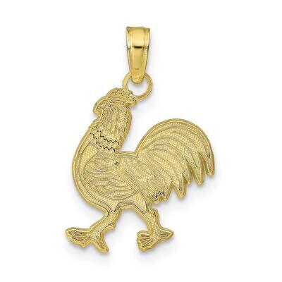 Rooster Pendant 10k Gold 10D4222, MPN: 10D4222,