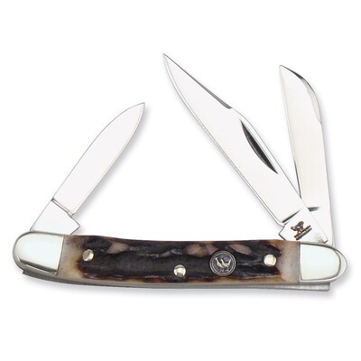 Hen &amp; Rooster Stockman Deer Stag Handle Knife GM6412, MPN: GM6412, 26615045038