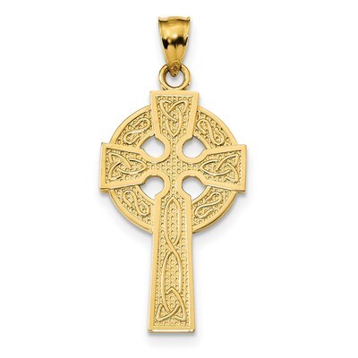 Celtic Cross Pendant 14k Gold Polished K6233, MPN: K6233, 883957989907