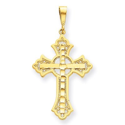 Celtic Cross Pendant 14k Gold Diamond-cut C2742, MPN: C2742, 883957456805