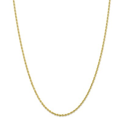 18 Inch 2.25mm Diamond -cut Quadruple Rope Chain 10k Gold 10QT018-18, MPN: 10QT018-18, 191101600395