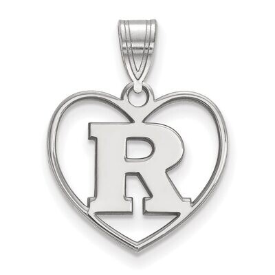 Rutgers Pendant in Heart Sterling Silver SS011RUT, MPN: SS011RUT, 886774696966