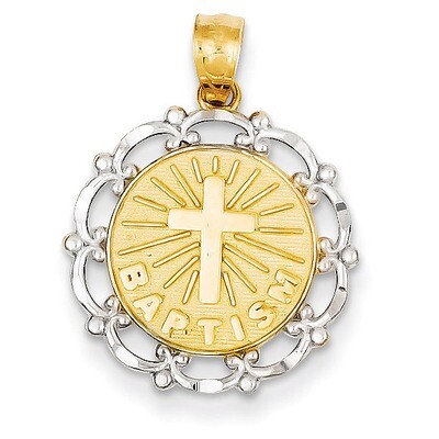Baptism Pendant 14k Gold C4524, MPN: C4524, 886774618418