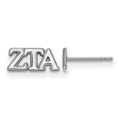 Zeta Tau Alpha Extra Small Post Earrings Sterling Silver SS005ZTA, MPN: SS005ZTA, 886774599472