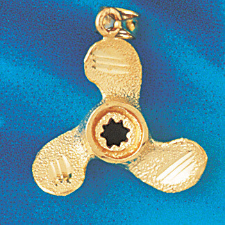Dazzlers Jewelry Ship Propeller Pendant Necklace Charm Bracelet in Yellow, White or Rose Gold 1217,…