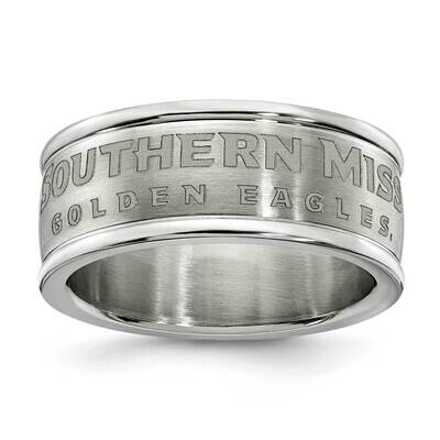 University Of Southern Miss Logo Band Ring Stainless Steel USM335-SZ6, MPN: USM335, 634401253194