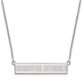 MLB Washington Nationals Small Bar Necklace Sterling Silver Rhodium-plated SS024NAT-18, MPN: SS024N…