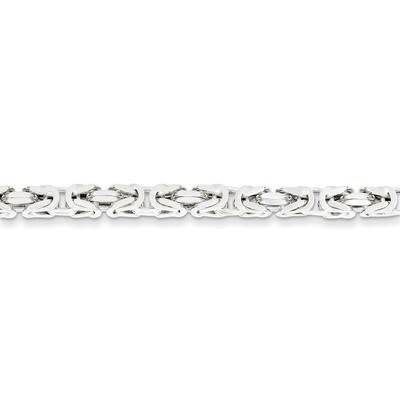 18 Inch 4.25mm Byzantine Chain Sterling Silver QBZ100-18, MPN: QBZ100-18, 883957904498