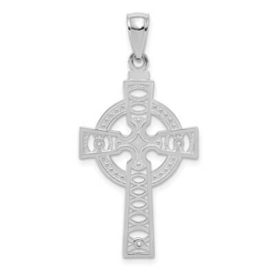 Celtic Cross with Eternity Circle Pendant 14k White Gold C4250W, MPN: C4250W,
