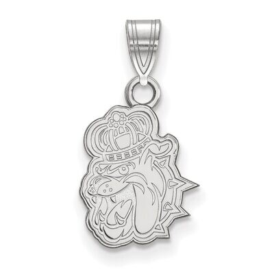 James Madison University Small Pendant 10k White Gold 1W008JMU, MPN: 1W008JMU, 886774776293