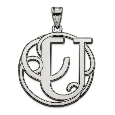 Script Initial U Charm Sterling Silver Fancy  QC8999U, MPN: QC8999U, 191101459580
