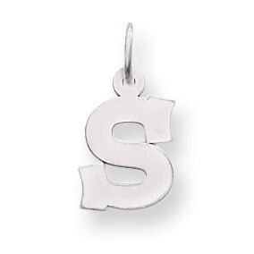 Small Block Initial S Charm 14k White Gold YC665S, MPN: YC665S, 883957973135