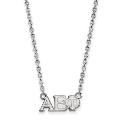 Alpha Epsilon Phi Medium Pendant with 18 Inch Chain Sterling Silver SS007AEP-18, MPN: SS007AEP-18, …
