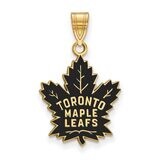 Toronto Maple Leafs Large Enamel Pendant Gold-plated Silver GP034MLE, MPN: GP034MLE, 886774744346