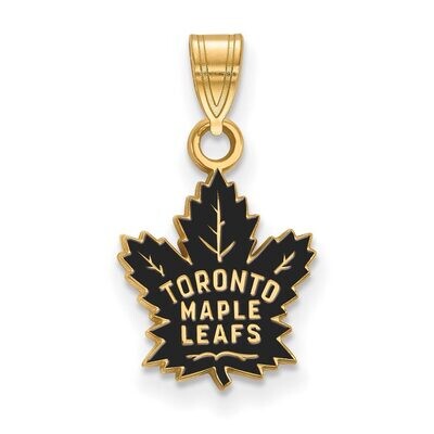 Toronto Maple Leafs Small Enamel Pendant Gold-plated Silver GP016MLE, MPN: GP016MLE, 886774743530