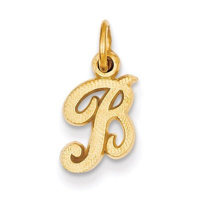 Casted Initial B Charm 14k Gold C564B, MPN: C564B, 886774090603