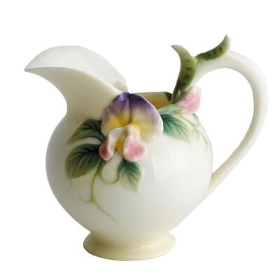 Franz Porcelain Sweet Pea Creamer FZ00412, MPN: FZ00412,