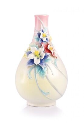 Franz Porcelain Sweet Victory Columbine Vase FZ02944, MPN: FZ02944,