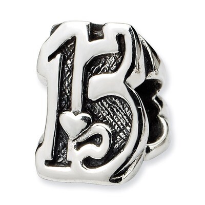 Sweet 15 Bead - Sterling Silver QRS1437, MPN: QRS1437, 883957305530