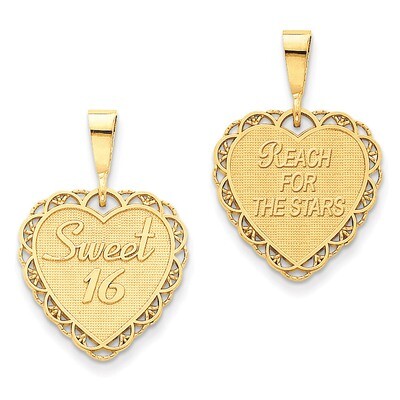 Sweet 16 Charm 14k Gold C1669, MPN: C1669, 883957855769