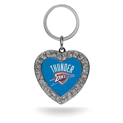 NBA Oklahoma City Thunder Rhinestone Heart Key Ring GC7920, MPN: GC7920, 94746939915