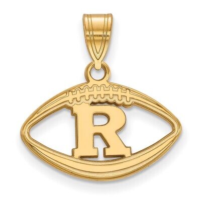 Rutgers Pendant in Football Gold-plated Silver GP012RUT, MPN: GP012RUT, 886774914688