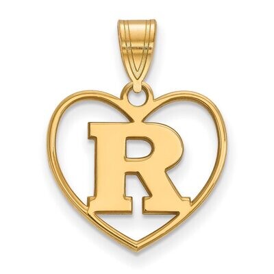 Rutgers Pendant in Heart Gold-plated Silver GP011RUT, MPN: GP011RUT, 886774913094