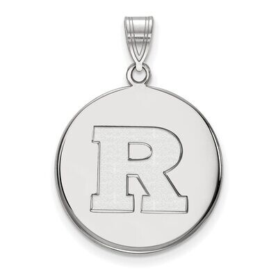 Rutgers Large Disc Pendant 10k White Gold 1W020RUT, MPN: 1W020RUT, 886774782553
