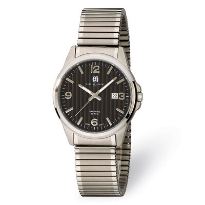 Charles Hubert Titanium Black Dial Expansion Band Men&#39;s Watch XWA5513, MPN: XWA5513, 848870008005