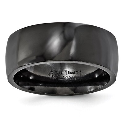 Edward Mirell Black Titanium 8.5mm Band EMR139 by Edward Mirell, MPN: EMR139, 614664138209