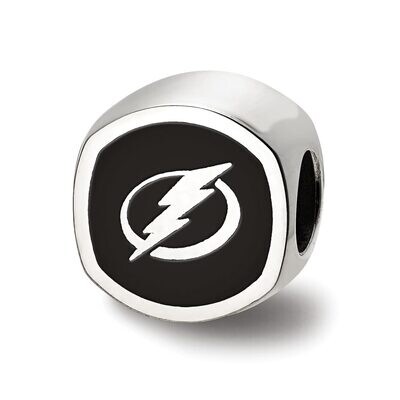 Tampa Bay Lightning Lightning Bolt Cushion Shaped Double Logo Bead Sterling Silver SS501LIG, MPN: S…