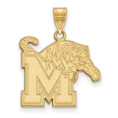 University of Memphis Large Pendant Gold-plated Silver GP004UMP, MPN: GP004UMP, 886774899435