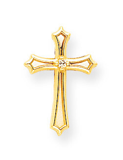 Diamond Cross Pendant 14k Gold XP100AA, MPN: XP100AA, 883957984490