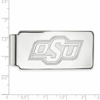 Oklahoma State University Money Clip - 10k White Gold 1W024OKS, MPN: 1W024OKS, 886774783697