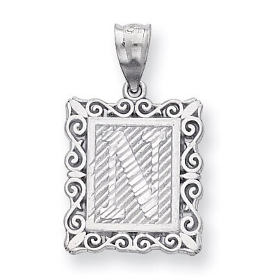 Initial N Charm Sterling Silver QC2770N, MPN: QC2770N, 883957907055