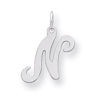 Stamped Initial N Charm Sterling Silver QC4163N, MPN: QC4163N, 883957134192