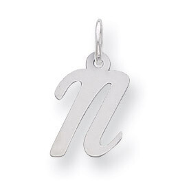 Script Initial N Charm Sterling Silver QC5080N, MPN: QC5080N, 883957529189