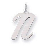 Script Initial N Charm Sterling Silver QC5084N, MPN: QC5084N, 883957031088