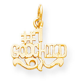 #1 Godchild Charm 10k Gold 10C500, MPN: 10C500, 883957429809