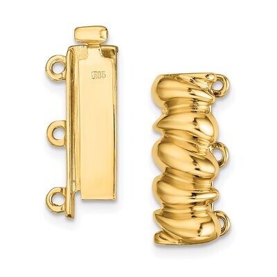 Multi-Strand Bead Pearl Clasp 14k Yellow Gold YG2016, MPN: YG2016,