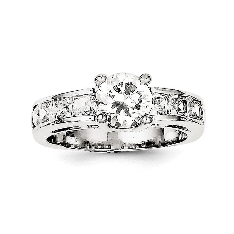 Ring Sterling Silver CZ QR2016-6, MPN: QR2016, 883957185903