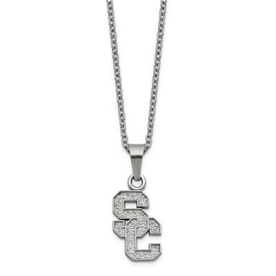 University of Southern California Pendant &amp; Chain with 2In E Stainless Steel ST516USC, MPN: ST516US…