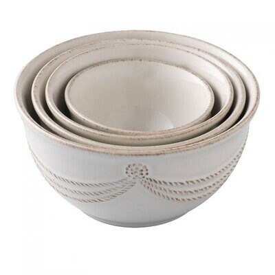 Juliska Berry &amp; Thread Whitewash Nesting Prep Bowl Set of 4 JA93SET/W, MPN: JA93SET/W, 810044020878